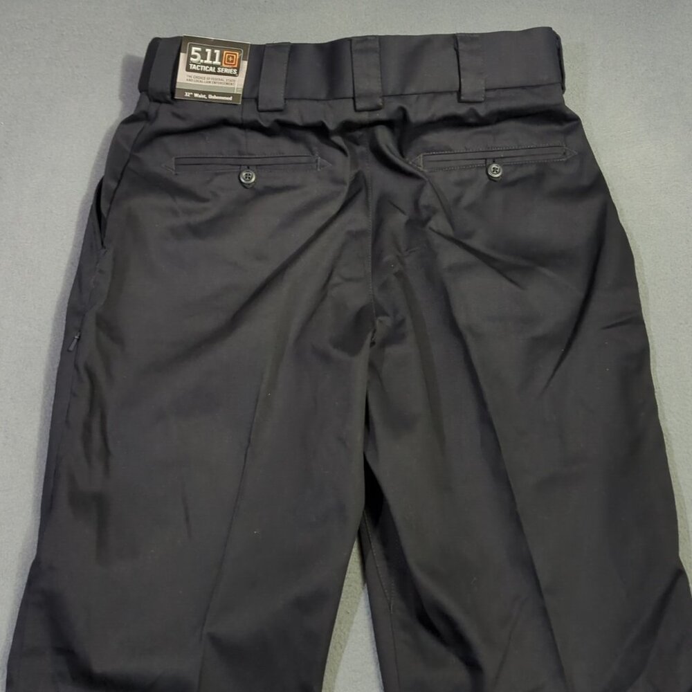 5.11 Tactical Pants Men's 32 Unhemmed Black Regular Fit PDU Class A Pant NWT - Picture 3 of 14